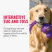 Kong Wubba Dog Toy for Tug of War & Fetch - Durable Nylon, Squeaker, for XL Dogs, Random Color