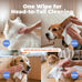 Large 8x9 Pet Wipes - Gentle Lavender Vitamin E Formula for Puppies and Cats - 100 Count