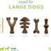 Large Benebone Dog Toys 4-Pack, Durable Made in USA for Aggressive Chewers