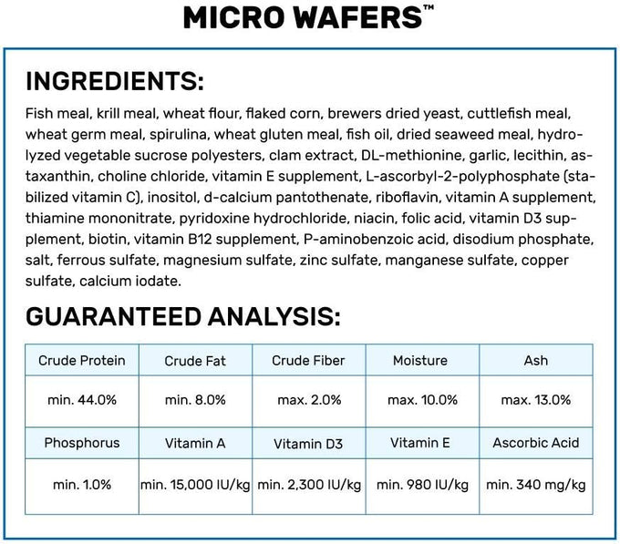 Hikari Micro Wafers for Tetras and Catfish, 0.70-Ounce, Fish Food with Spirulina and Astaxanthin