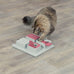 Trixie cat activity poker box strategy game with 4 modules for mental stimulation and slow feeding pink gray 12.2 x 12.2 x 2.5 in