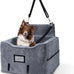 CozyCruiser dog car seat for small and medium dogs with soft plush fabric, adjustable safety leash, and double seat belt protection fits most cars and SUVs