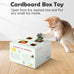 Migipaws Automatic MigiBox Plus Cat Toys 3-in-1 Interactive Pounce Mystery Under 12 Holes Rechargeable White Kitten Toy