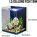 1.5 gallon nano glass aquarium starter kit for aquascape and small betta fish tanks