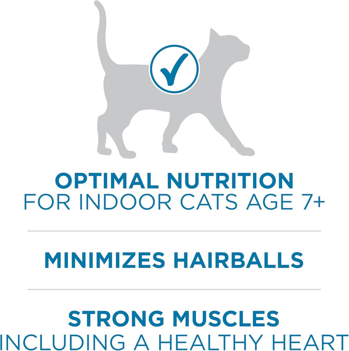 Purina one high-protein senior dry cat food, indoor advantage, real chicken, natural, 3.5 lb bag