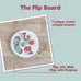 Trixie Cat Activity Flip Board - 4-module treat puzzle enrichment toy for indoor cats - Berry/Gray, 9x9x2.5in
