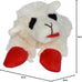 Multipet Lamb Chop 6" cream plush dog toy with squeaker for cuddling and playtime