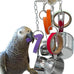 durable stainless steel parrot toys for medium birds amazons african greys eclectus