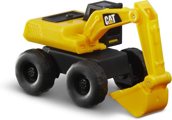 Cat Construction 5-Piece Little Machines Set with Movable Parts, Durable Design, and Versatile Use