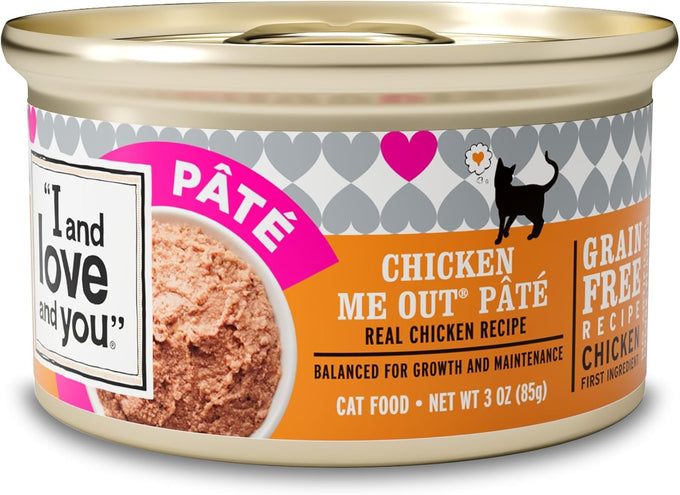 I and love and you Wet Cat Food - Beef Pâté Grain Free Filler Free 3oz Pack of 24 Cans