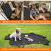 Yuntec black dog car seat cover for back seat protector fits most cars trucks SUVs with non-slip 600D oxford fabric