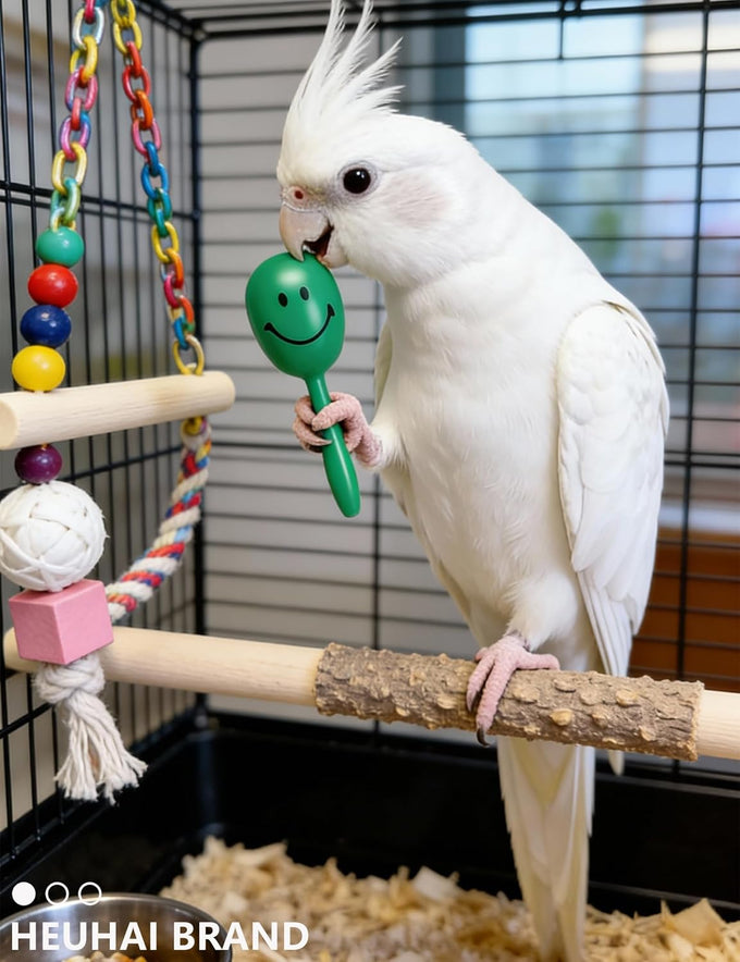 10-pack bird toys for conures, budgies, parakeets & small birds (1.5'' - 5.5'')