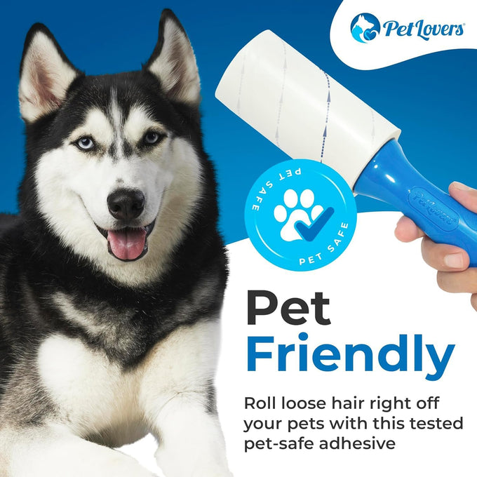 petlovers extra sticky lint roller mega value set 450 sheets 5 pack pet hair remover