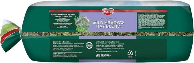 Kaytee All Natural Timothy Hay Wild Meadow Hay Blend for Small Animals, 24 Ounce, America's #1 Hay Brand
