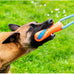 chuckit ultra bumper tug orange medium dog toy durable rubber floatable
