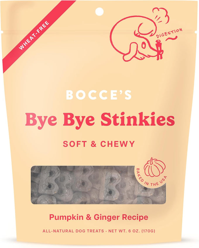 Bocce's Bakery Soft Baked Dailies Sweet Dreams Dog Treats, Wheat-Free, USA Made, Natural, Banana & Honey, 6 oz