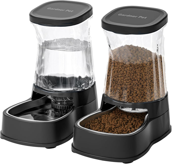Gardner Pet automatic dog water dispenser with 1-gallon capacity stainless steel bowl, 100% BPA-free for medium to large-sized dogs and cats