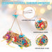 RLRICH 6 pack colorful parrot foraging shredder toys with comfy perch for parakeet and small medium parrots