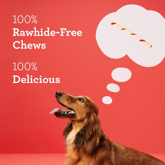 DreamBone Twist Sticks Chews, 50-Count, Rawhide-Free, Vegetables, Chicken, 100% Delicious, for Healthy Teeth