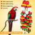 Mewtogo Large Bird Chewing Toy for Macaws, African Greys, and Amazon Parrots - 22inch Chain Toy