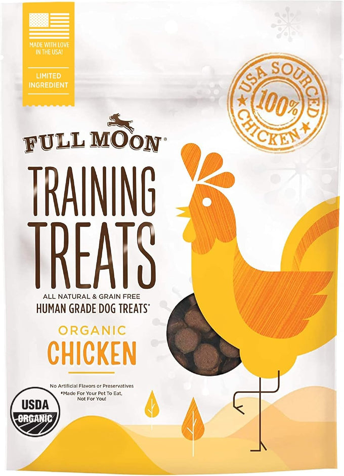 Full Moon Organic USDA Chicken Training Treats 6 Ounce Human Grade Dog Snacks