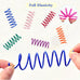 12pcs durable heavy plastic cat spiral springs for indoor cats 12 colors interactive coil fun hunting