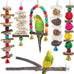 wooden bird perch bird toys parakeet toys accessories for parrot conure cockatiel lovebird parrotlet budgie finches