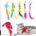 Best Pet Supplies Catify Interactive Cat Toys Set with North American Catnip and Squeaky Mice - Beige and Gray