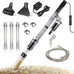 hygger electric aquarium gravel cleaner, 528gph fish tank vacuum, 5-in-1 automatic sand washer water changer cleaning kit