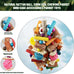 Parrot toys for large birds, natural peppered wood, African Grey, Macaws, Cockatoos, Amazon Parrot chew toys, aviary hanging accessories