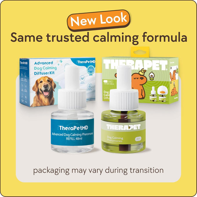 TheraPet MD 60-Day Dog Calming Diffuser Kit with 2-in-1 Pheromone Blend for Stress Relief