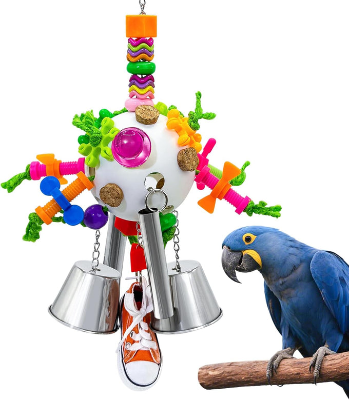 Parrot pullable colorful chew sneakers bird toys for amazons mini macaws african greys cockatoos conures cockatiels lovebirds parrotlet eclectus