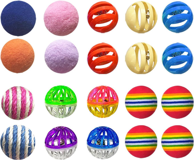 Whisker Delights 34-Pack Interactive Cat Toy Set for Indoor Cats and Kittens