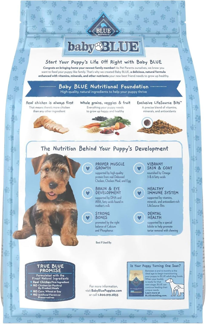 Blue Buffalo Baby Blue Puppy Dry Food, Chicken, 4 lb