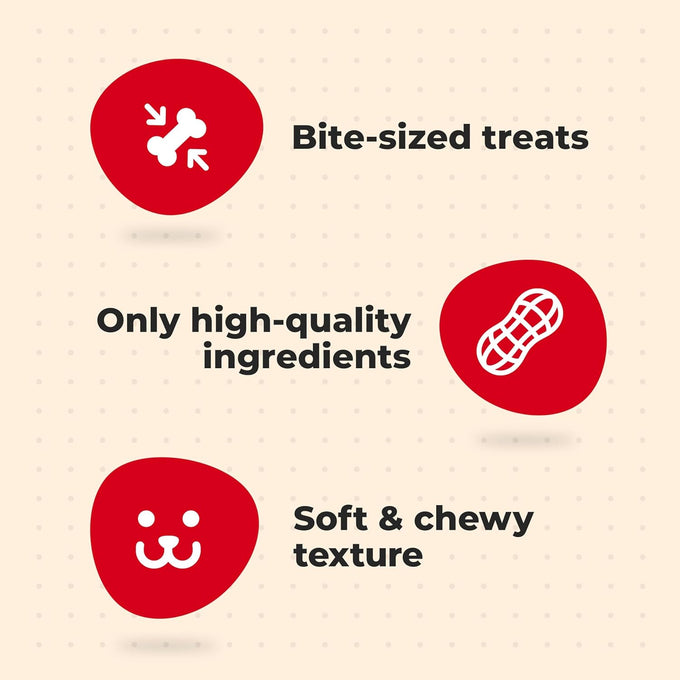 Milk-Bone Peanut Buttery Bites Soft Dog Treats with Real Peanut Butter & Bacon, 32-oz Bag, No Artificial Flavors