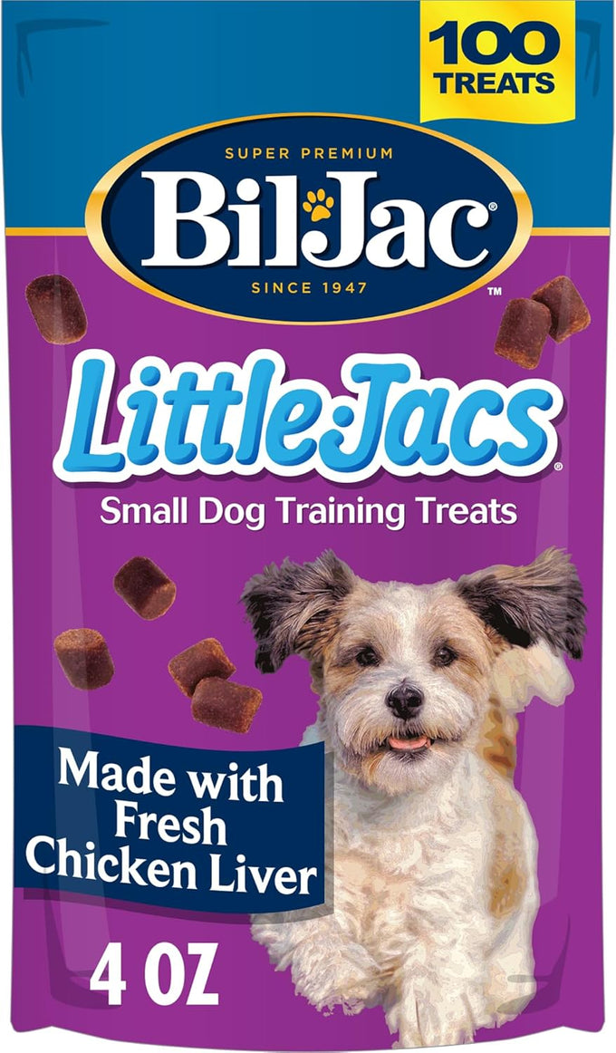 Bil-Jac Little-Jacs Soft Chicken Liver Training Treats for Small Dogs, 16 oz, Made in USA