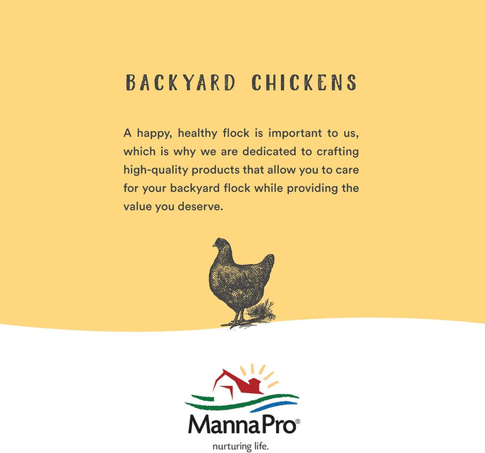 Manna Pro 24% Protein Crumbles for Chickens, Ducks, Gamebirds & Turkeys - Healthy Complete Diet, Vitamins & Minerals, 5 lb Bag