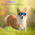 Laser Dog Sunglasses with UV Wind Dust Fog Protection for Medium or Large Pets