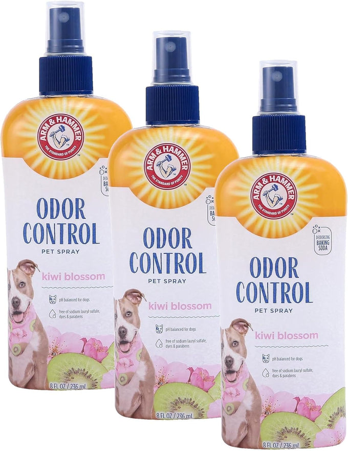 Arm & Hammer Super Deodorizing Dog Spray with Baking Soda for pH Balanced Odor Control, 8 Fl Oz, Freshens Coat Between Baths