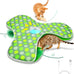 umosis Rechargeable Moving Concealed Feathers Real Mouse Squeaky Touch Activated Cat Kitten Toy