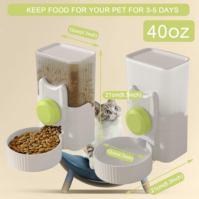 lemtrflo rabbit feeder for cage hanging automatic cat feeder water dispenser ferret cage accessories