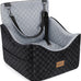 joejoy elevated dog car seat for small medium dogs up to 35 lbs with memory foam booster seat grey