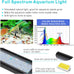 hygger 14w full spectrum aquarium light with aluminum alloy shell, white blue red leds, external controller, for freshwater fish tank 18-24 inches