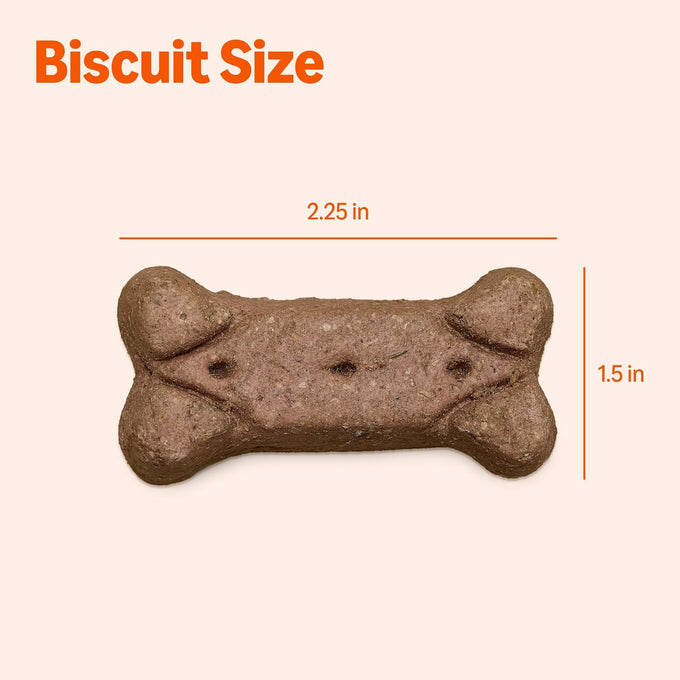 Amazon Basics Crunchy Dog Biscuits Gravy Basted Flavor 5 lb. Box for All Sizes
