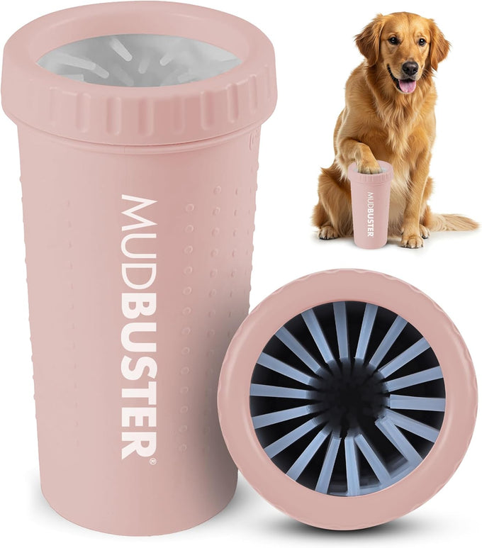 Dexas MudBuster Portable Dog Paw Cleaner, Medium, Blue - Effective Pet Cleaning Solution