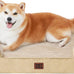 EHEYCIGA Orthopedic Dog Bed for Extra Large Dogs, 44x32Inch Grey Waterproof Memory Foam with Sides and Non-Slip Support