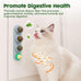 Potaroma 4 Catnip Silvervine Ball Toys: Natural, Non-Toxic, Edible, Teeth Cleaning, Dental Wall Treats for All Breeds, Extra Cat Energy Ball