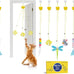 Potaroma Interactive Cat Feather Toy Set, 5 Pcs, Retractable Hanging Kitten Play Chase Exercise Toys