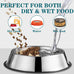 4.5-inch stainless steel cat food bowls set of 3 non-slip small pet feeding bowls for kitten puppy
