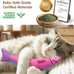 PetBusy cat toys with 5000mg organic catnip and silvervine, baby-grade soft and safe chew kicker for indoor cats and kittens